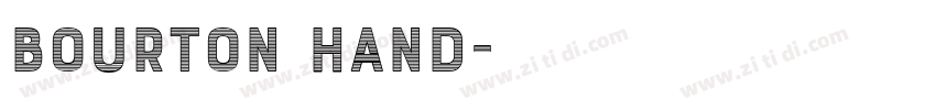 Bourton Hand字体转换